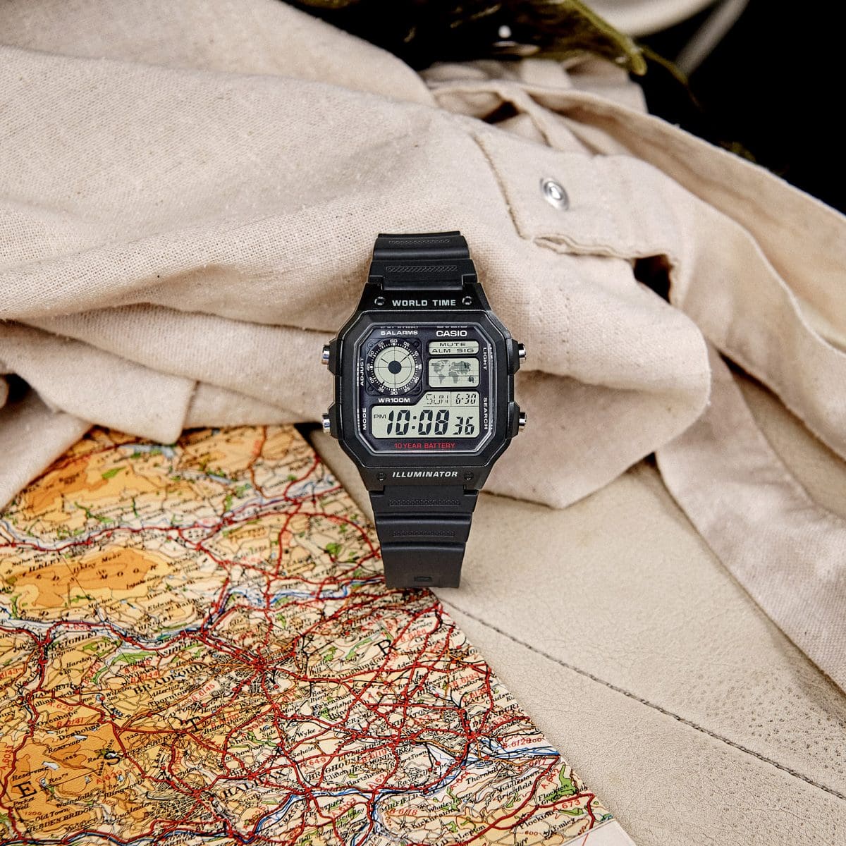 Casio Worldtime AE-1200WH (Best Quality)